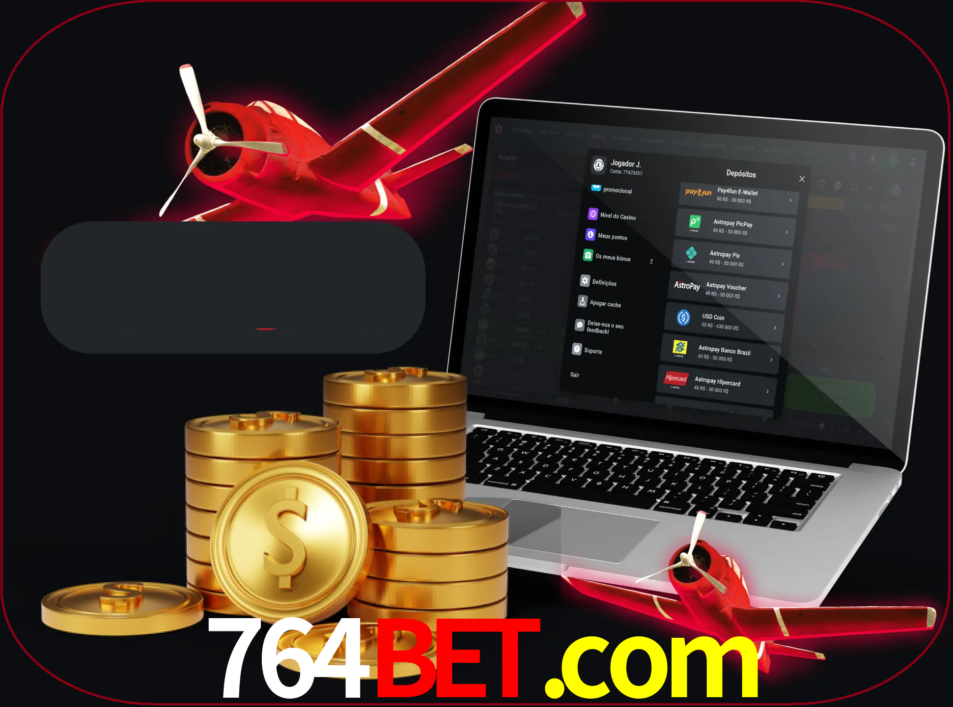 Você pode sacar seu dinheiro com qualquer um dos métodos de pagamento mais populares no Brasil.