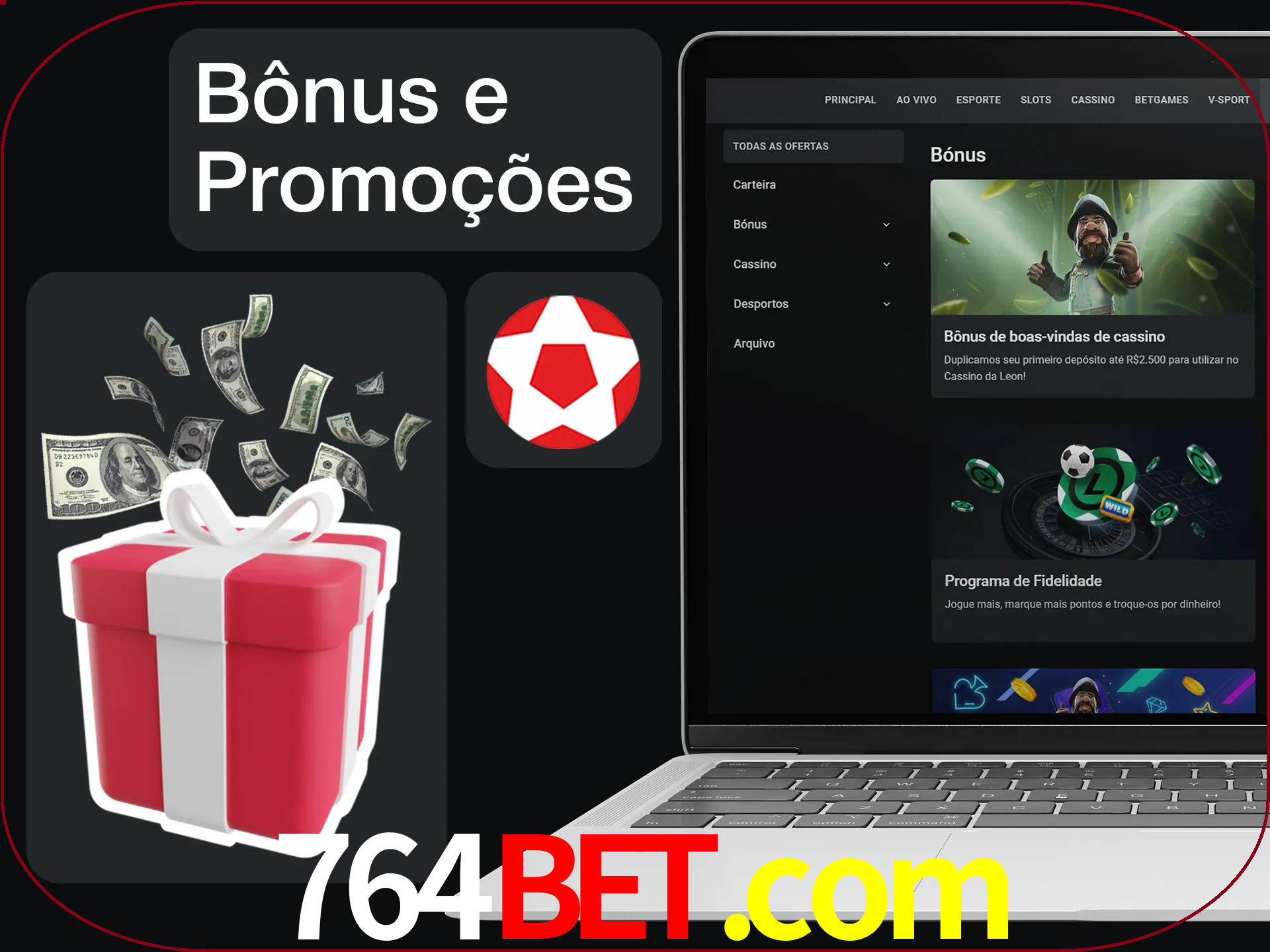 Verifique se há novos bônus e promoções.