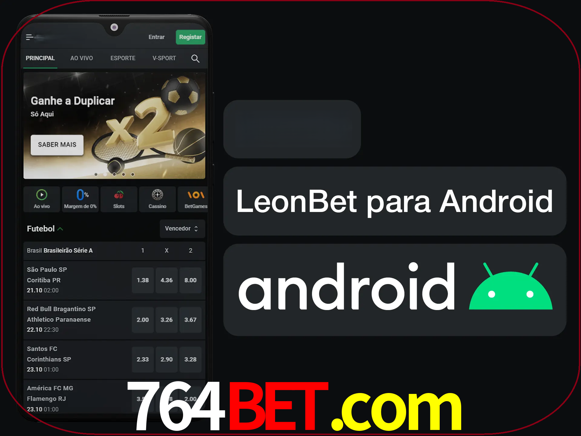 Adquira sua versão poket de LeonBet.