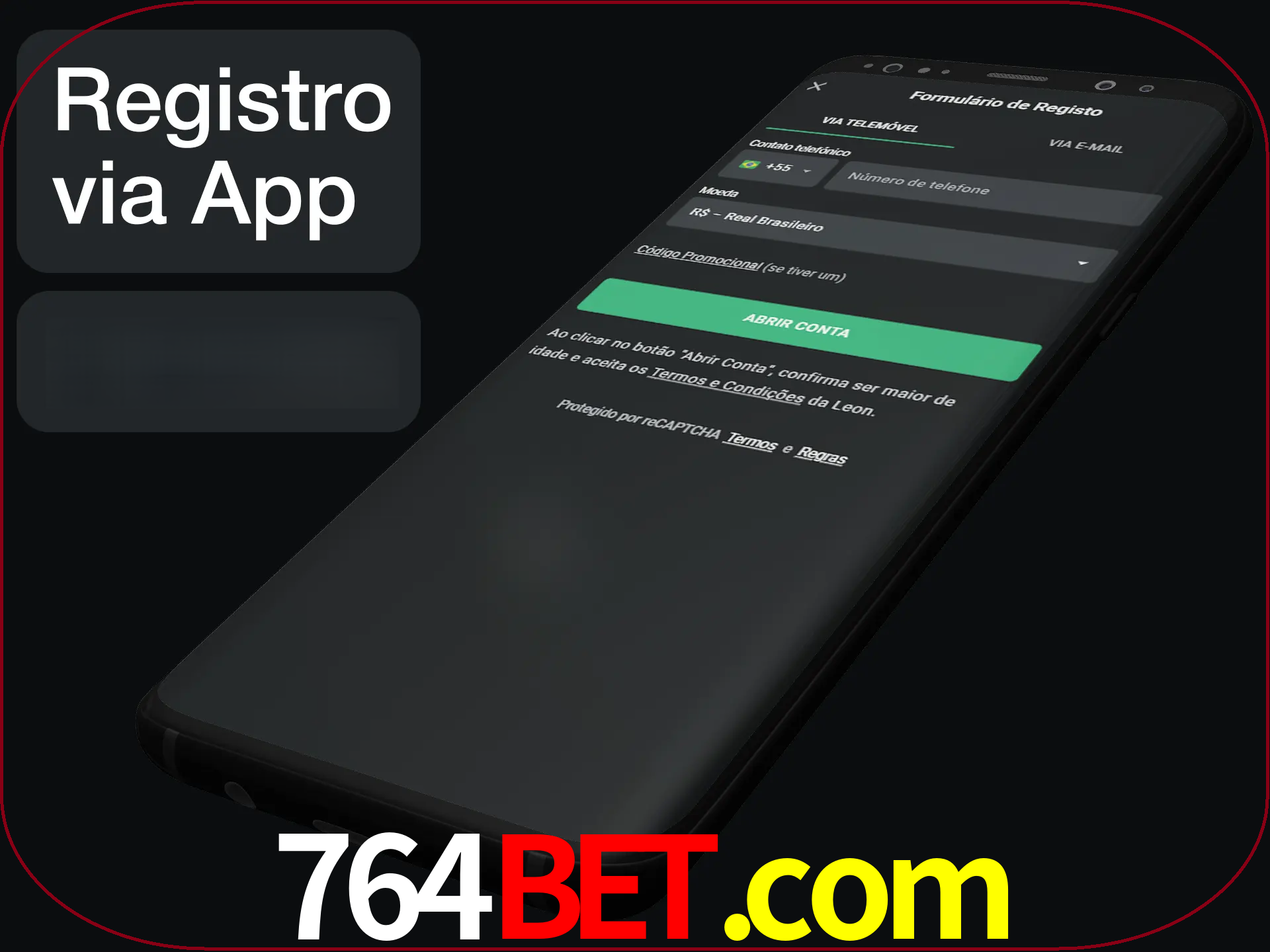 Registre-se quiclly em LeonBet usando o aplicativo.