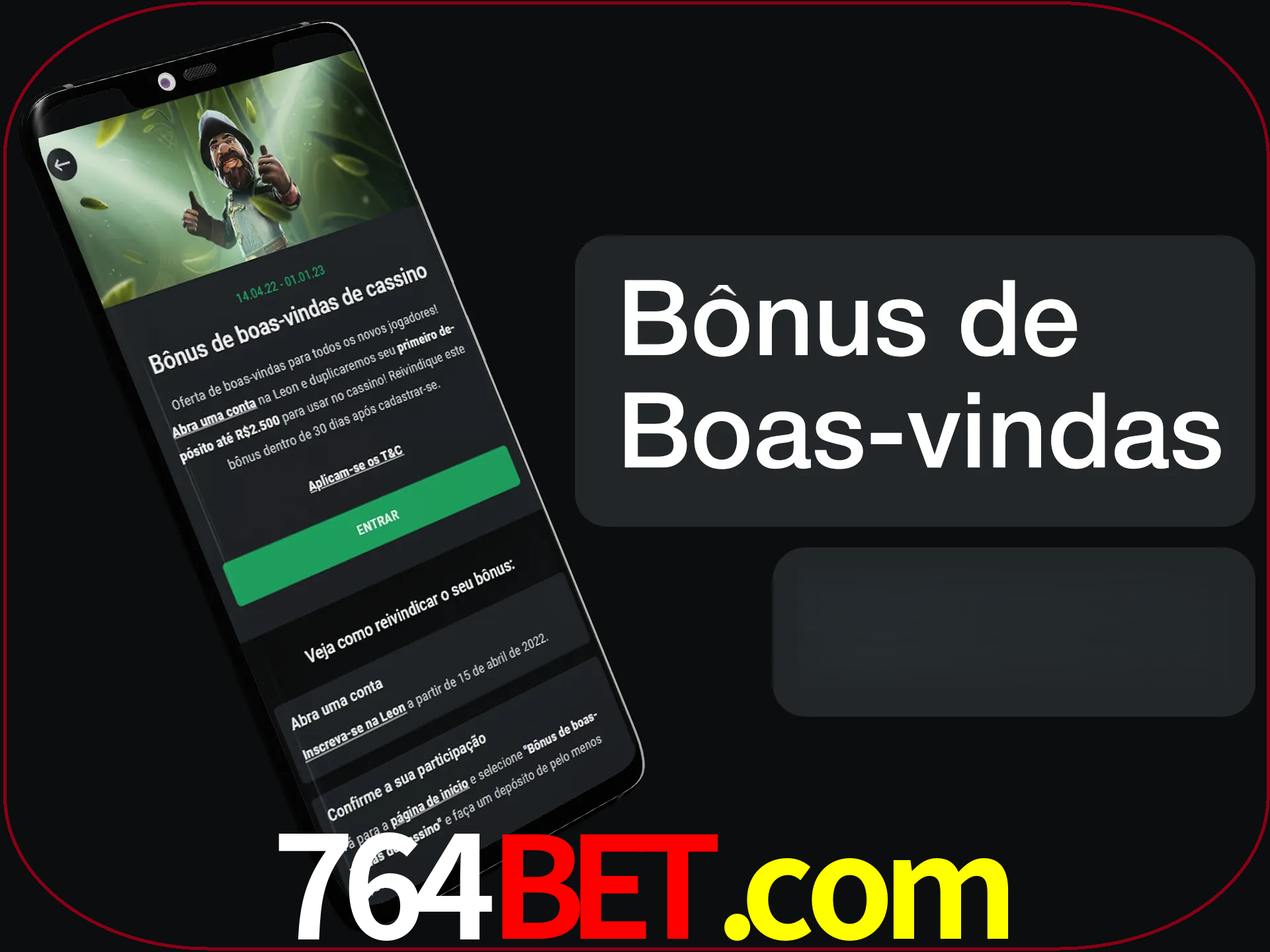 Não se esqueça de usar o bônus de boas-vindas.