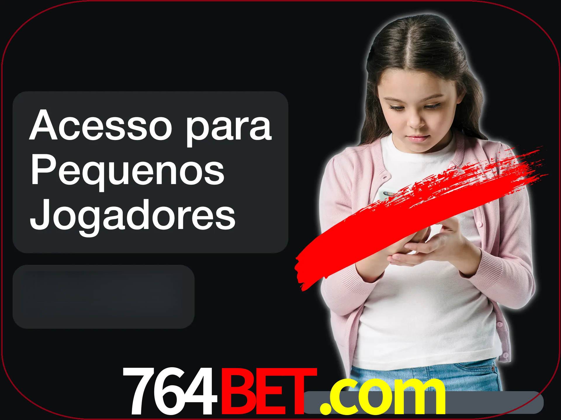 As crianças não podem jogar jogos de cassino.